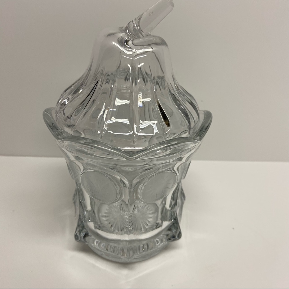 Vintage Fostoria Coin Glass Candy Dish With Lid